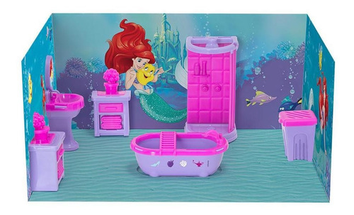 Imagem 1 de 5 de Casinha Boneca Mini Banheiro Princesas Disney Menina Mielle