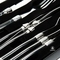 Comprar Set De 8 Cubiertos Laguiole Acero Forjado (3 Sets) 