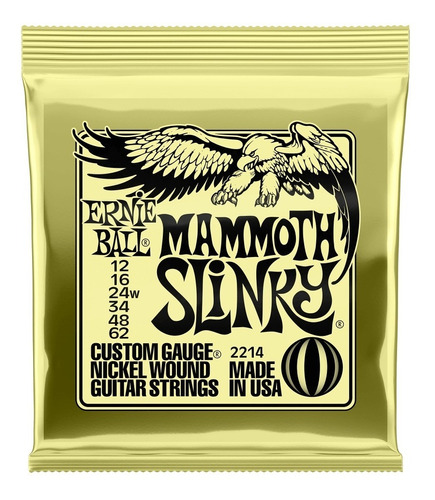 Ernie Ball Mammoth Slinky  Enc Guitarra Eléctrica 12-62