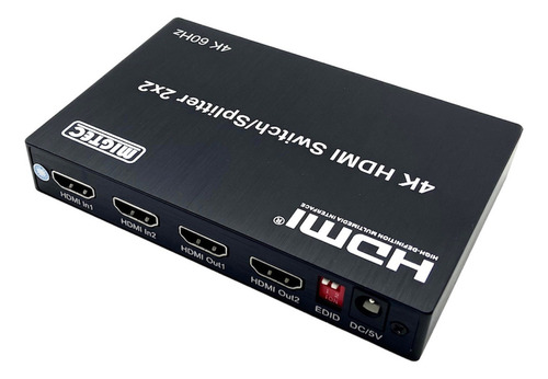 Chaveador Switch-distribuidor Splitter Hdmi 2.0 2x2 4k 60hz