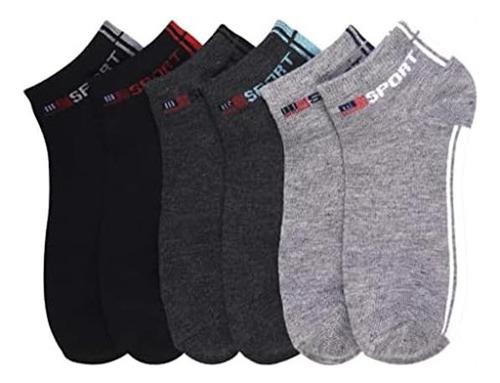 Couver 6-pack Calcetines Cómodos De Corte Bajo Para Hombre,
