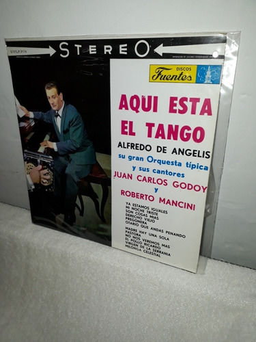 Lp.  Alfredo De Angelis...aquí Está El Tango.   