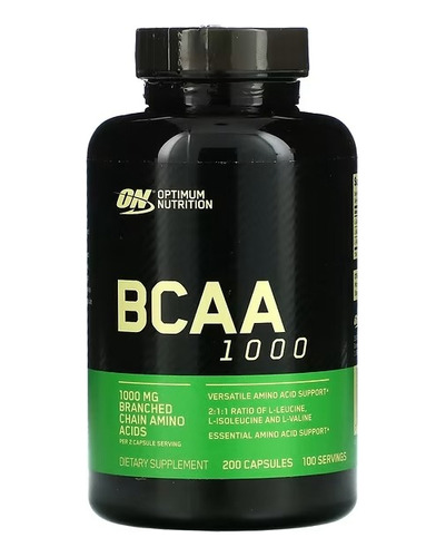 Optimum Nutrition Mega-size Bcaa 1000 Caps 200 Capsulas