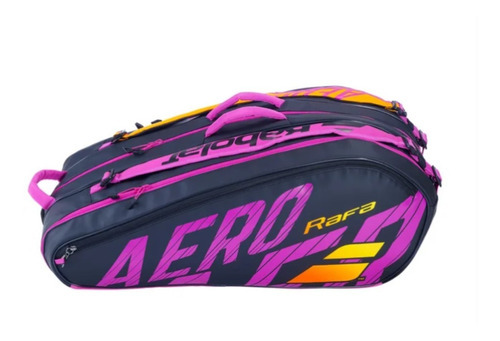 Bolso Raquetero Babolat Aero Rafa X 12 Raq Color Negro