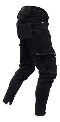 Pantalón Elastizado De Moda De Mezclilla C/cierre, En Oferta