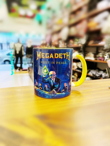 Taza Megadeth Rust In Peace Dave Mustaine