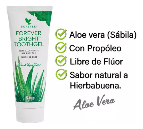 Crema Dental Sin Fluor Forever Bright