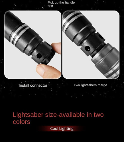 Espada Láser Metal Para Combate Led Carga Usb 14 Colores
