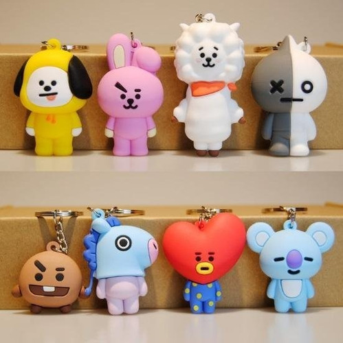 Llavero + Lapicero Bts Colección Kpop Corea Bt21