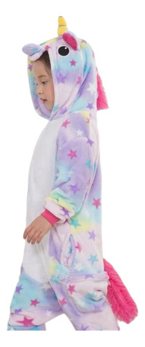 Pijama Enterito Unicornio Difraz Niños Piush Invierno Suave