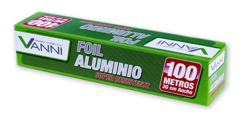 Imagen 1 de 4 de Papel Aluminio Foil De 100m X 30cm De Ancho Super Resistente