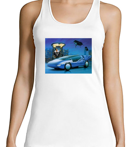 Musculosa Mujer Auto De Carreras Conceptual Futurista M4