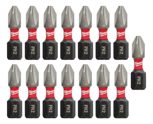 Puntas Shockwave Ph2 X 1 Pqt De 15 Piezas Milwaukee 48325003