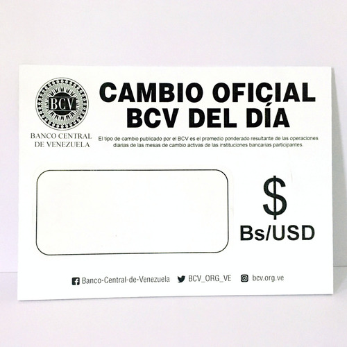 Cartel Precio Oficial Bcv Tama o Carta Y Media Carta En Pvc MercadoLibre cartel-precio-oficial-bcv-tama-o-carta-y-media-carta-en-pvc-mercadolibre