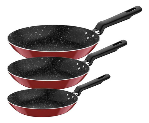 Juego De 3 Sartenes Tramontina 27899178 Roch 20 24 28 Cm