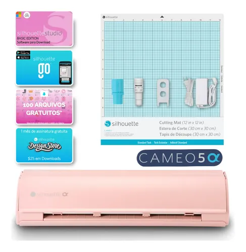 Silhouette Cameo 5 Alpha - Máquina De Corte Digital - Rosa
