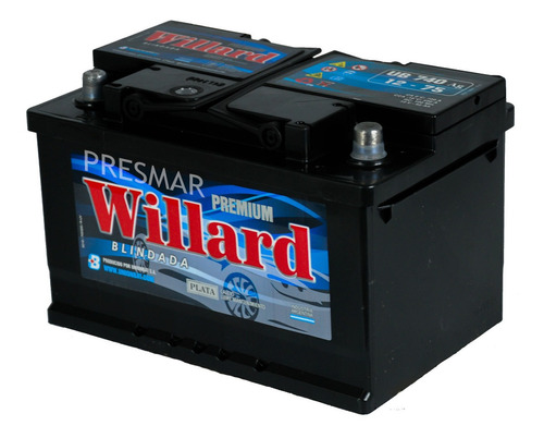 Bateria Willard Ub740d 12x75 Audi A3 2.0 Fsi