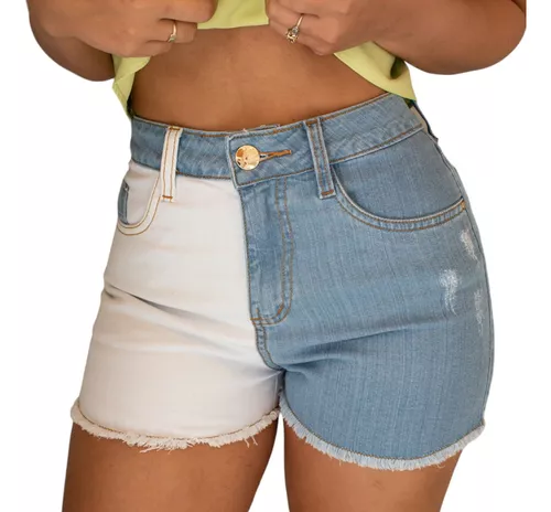 Short Jeans Duas Cores