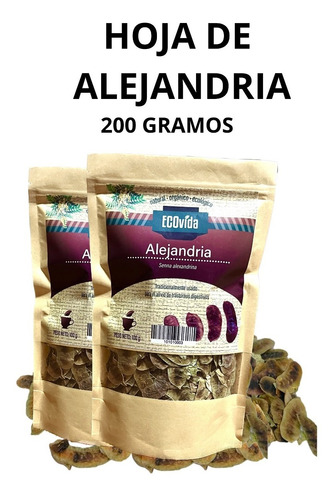 Hoja De Alejandria 100% Natural 200 Gramos