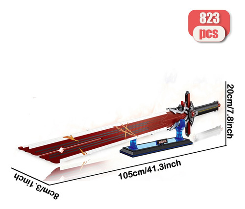 Moc Bloques Genshin Impact The End Of The Wolf 823 Piezas 823 Genshin Impact