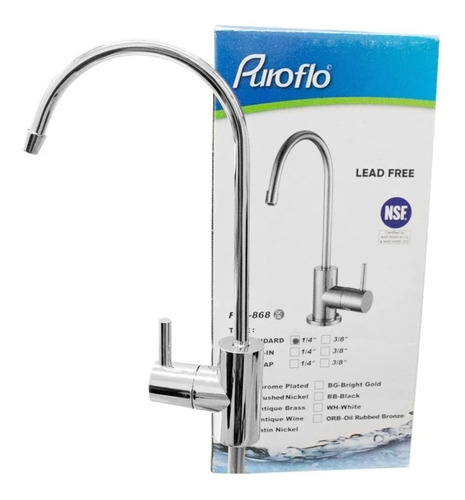 Grifo Dispensador Agua Para Tarja Nsf Color Plata Cromado