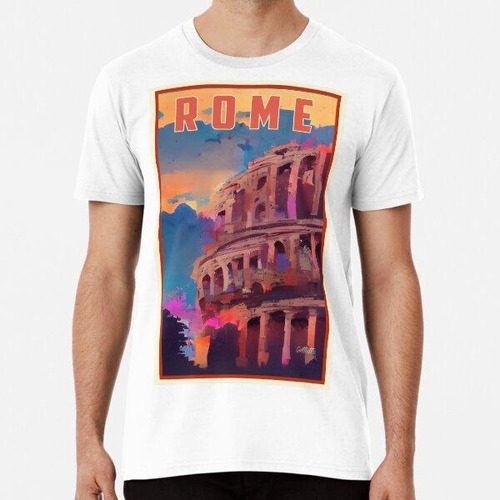 Remera Italia Viajes Roma Algodon Premium