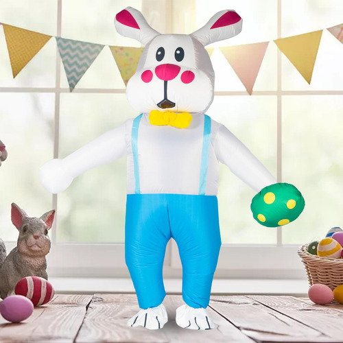 Disfraz De Conejo Inflable De Pascua Para Adultos Para