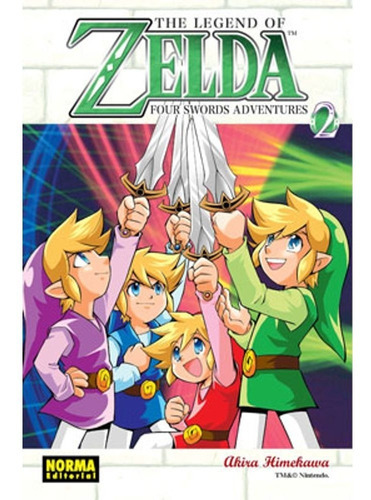 The Legend Of Zelda No. 9: Four Swords Adventures 2, De Akira Himekawa. Serie The Legend Of Zelda Editorial Editorial Norma Comics, Tapa Blanda En Español, 2011
