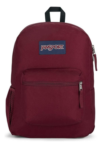 Mochila Jansport Cross Town 17 X 12,5 X 6 Cm, Color Rojo Roj