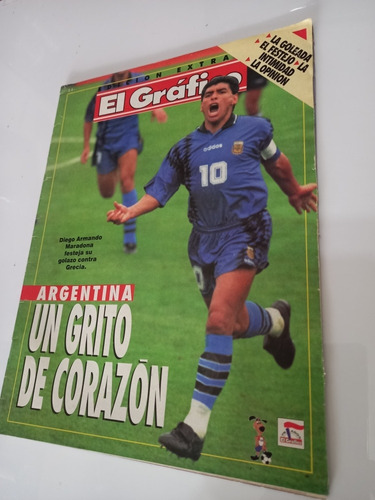 El Grafico Especial 75 Usa 94 Maradona Argentina Grecia