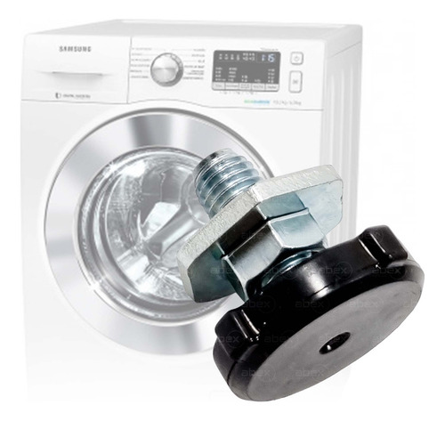 Pé Nivelador Para Uso Em Lavadora Lava E Seca Samsung Wd103 Wd106 Wd10 Wd11 Ww85j Dc97-00920u