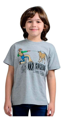 Camiseta Country Infantil Ox Horns Team Roping 5054