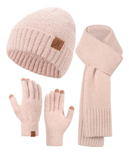 Sombrero Bufanda Guantes Mujer Accesorios De Invierno Color Talle Diseño De La Tela