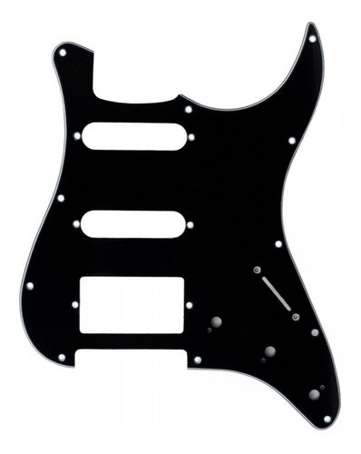 Escudo Guitarra Stratocaster Strato Dolphin Hss Preto