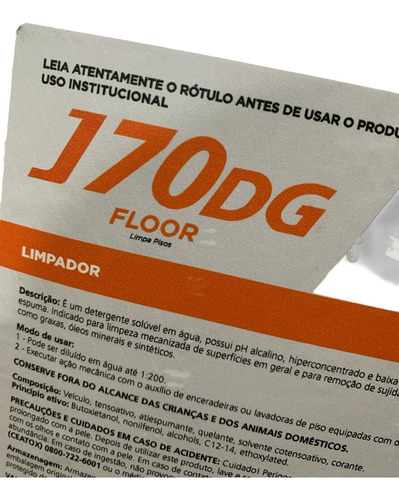 Detergente Neutro Limpa Pisos J70dg Floor Jacto Clean 5l