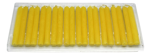 Mini Velas Rituales De Hechizo De 4 Pulgadas - Amarillo - Pa