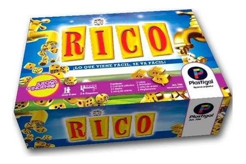 Juego De Mesa Rico Plastigal 706