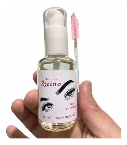 Aceite De Puro Ricino 30 Ml Con Cepillo Aplicador