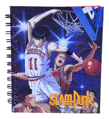 Cuaderno Tamaño Agenda Slam Dunk Con Laminas Y Sobre