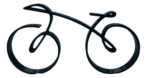 Bicicleta Minimalista Escultura Decorativa De Un Solo Trazo 