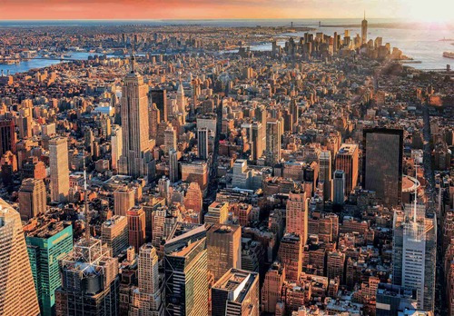 Amanecer En Nueva York Rompecabezas 1000 Pz Clementoni