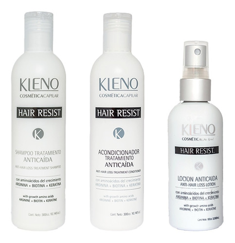 Shampoo + Acondicionador + Locion Hair Resist  Kleno