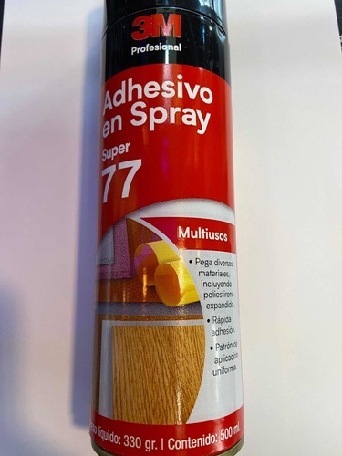 Adhesivo En Spray Súper 77 3m 500ml Multi Usos Ionlux 66167