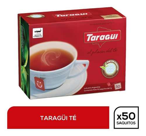 Té Taragüi Filtro Diamantado 50 Saq