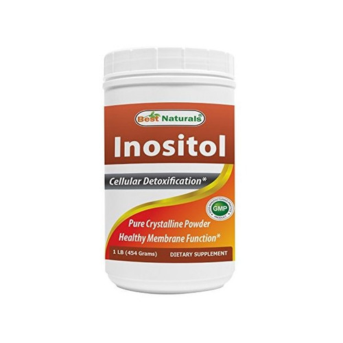 Mejor Naturals Inositol Polvo Puro, 1 Libra