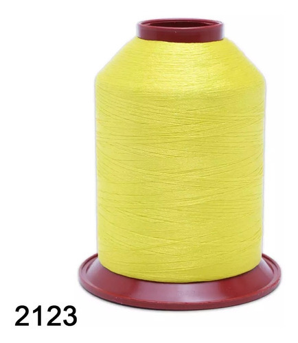 Linha Bordado Cor 2123 Ricamare Vc 4000m P/ Brother Janome Cor 2123- Amarelo Canário