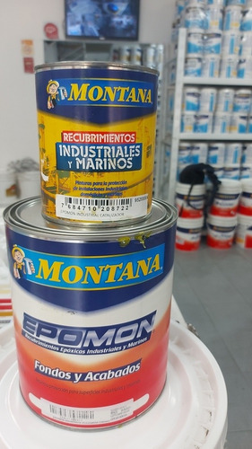 Pintura Epoxica Epomon Gris - Blanco Montana (kit)