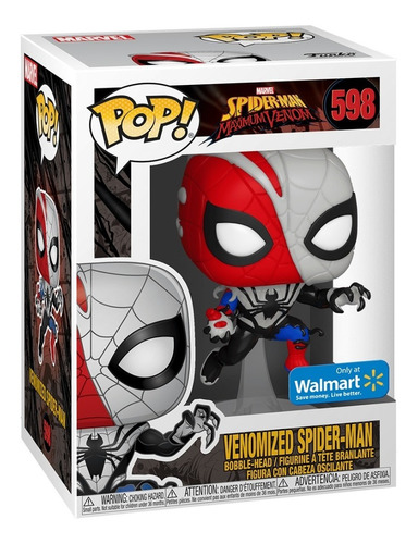 Funko Pop Marvel Venomized Spider-man Walmart Exclusive