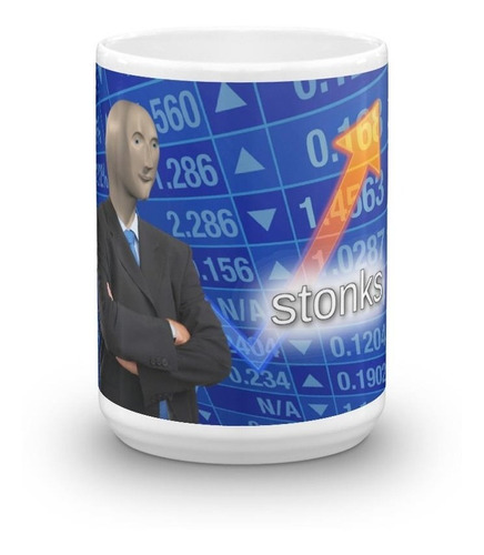 Taza Colección Wall Street Bolsa Valores Trading Stocks Elon