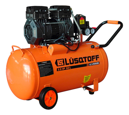 Compresor De Aire 50l 2.5hp 1750w Lusqtoff Lc-2550s